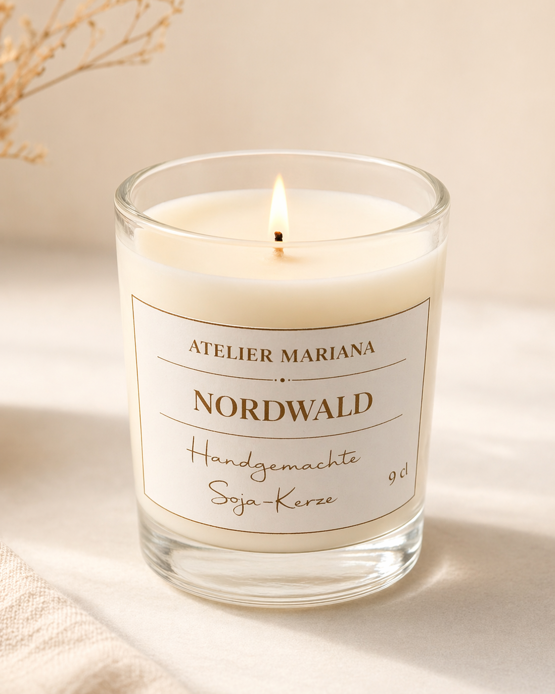Northwald handgemachte Soja-Kerze