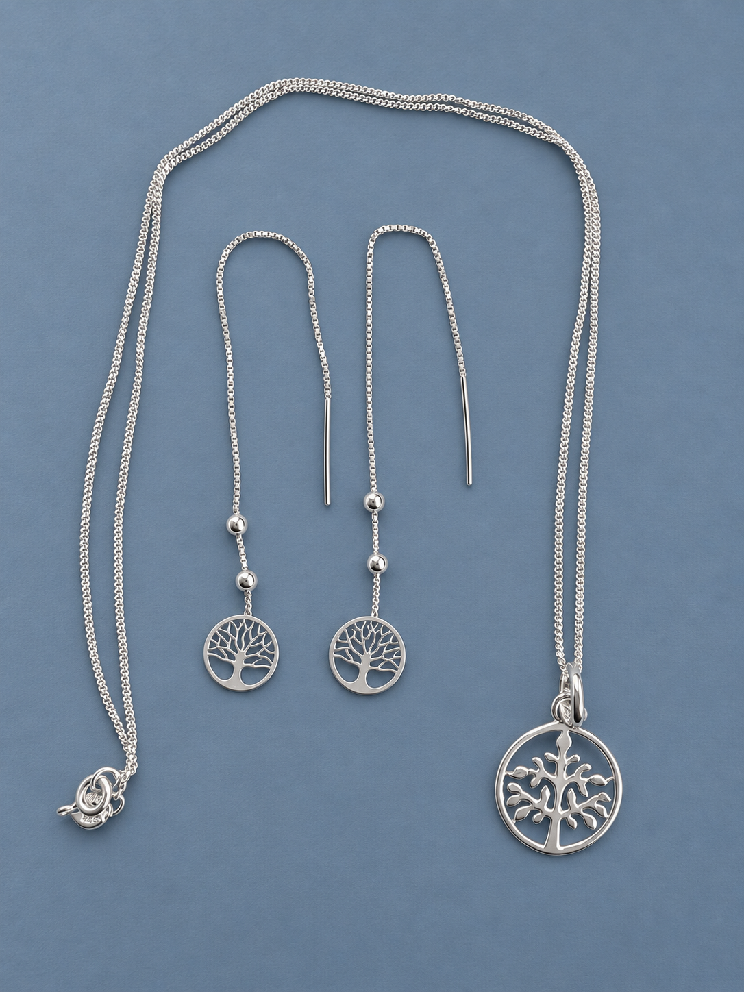 Lebensbaum Schmuckset aus 925er und 950er Silber