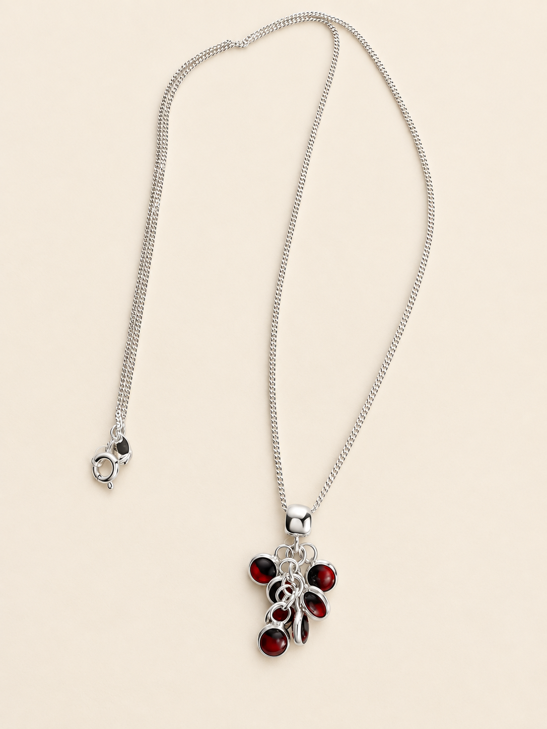Schmuckset Rot & Schwarz – Peruanisches Silber 925/950