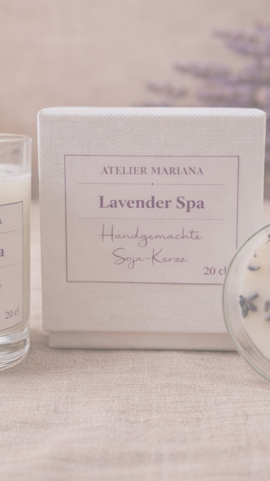 Lavender Spa – Handmade Soy Candle | Relaxing Lavender Scent 20 CL
